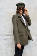 Charger l'image dans la galerie, Veste oversize Mathilde - Olive Gris de Provence