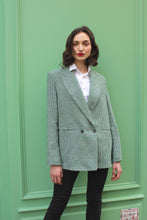 Load image into Gallery viewer, Louise jacket in Almond Green Giverny checks