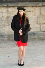 Load image into Gallery viewer, Mathilde Oversized Jacket - Opera Black