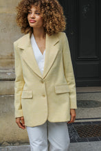 Load image into Gallery viewer, Mathilde Oversized Jacket - Pale Yellow Palais Royal
