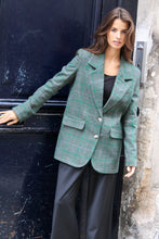 Charger l'image dans la galerie, Veste oversize Mathide - Vert à carreaux l'île Saint-Louis