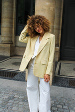 Load image into Gallery viewer, Mathilde Oversized Jacket - Pale Yellow Palais Royal