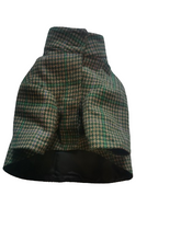 Load image into Gallery viewer, Ciboulette Dog Jacket - Green Checkered l'île Saint-Louis