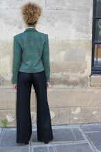 Charger l'image dans la galerie, Veste courte Victoire - Vert à carreaux l’île Saint-Louis