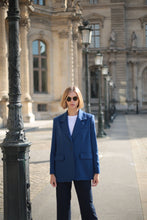 Load image into Gallery viewer, Mathilde Oversized Jacket - Dark Blue Fontainebleau
