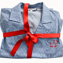 Load image into Gallery viewer, Pyjama en coton bleu