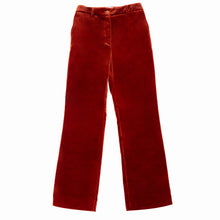 Charger l'image dans la galerie, Pantalon en velours marron rouge