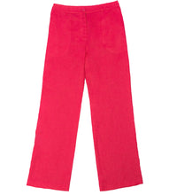 Load image into Gallery viewer, Pantalon rose fuchsia en lin