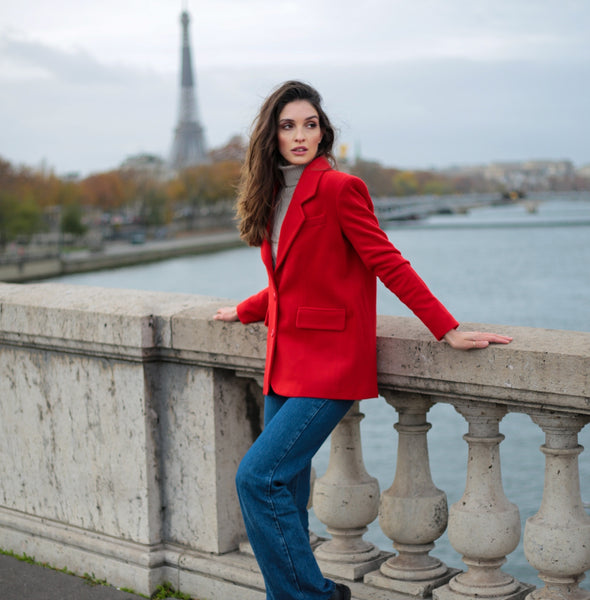 4 façons de porter une veste rouge
