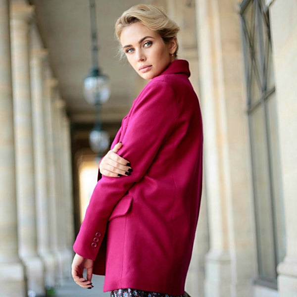 COMMENT PORTER LA VESTE FUCHSIA