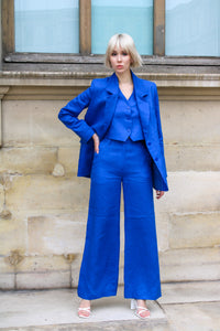 Veste oversize Mathilde - Bleu Royal Limoges
