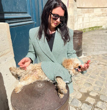 Charger l&#39;image dans la galerie, Veste Ciboulette Pour Chien - Vert à carreaux Giverny
