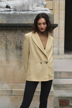 Charger l&#39;image dans la galerie, Veste Louise -  Jaune Pâle Montmartre
