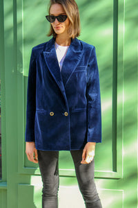 Veste Louise -Bleu Nuit de St Germain