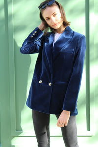 Veste Louise -Bleu Nuit de St Germain
