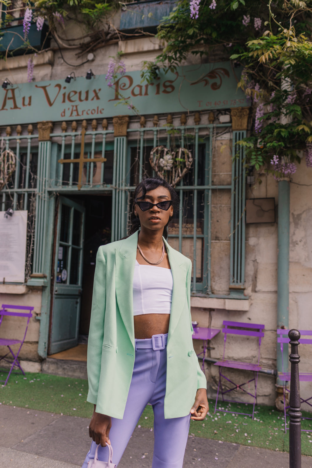 Veste Louise - Vert Pastel Marseille