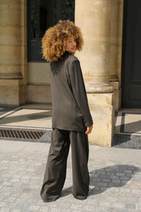 Mathilde oversized jacket - Brown Trocadéro