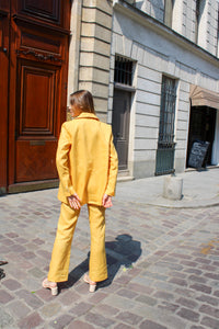 Pantalon Zoé en lin - Jaune Tuileries