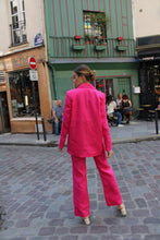 Upload image to gallery, Mathilde Oversized Jacket - Pink Fuchsia Burgundy
