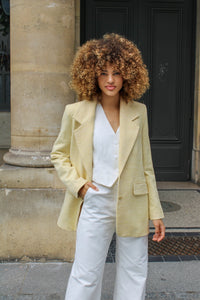 Mathilde oversized jacket - Jaune Pale Palais Royal