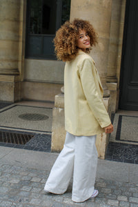 Mathilde oversized jacket - Jaune Pale Palais Royal