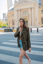Upload image to gallery, Mathilde Oversized Jacket - Dark Khaki Strasbourg
