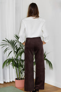 Pantalon Agathe - Marron Foncé Rive Gauche