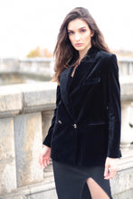 Charger l&#39;image dans la galerie, Veste Louise - Noir Vendôme
