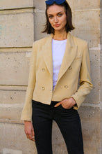 Upload image to gallery, Short jacket Victoire - Jaune Pale Montmartre
