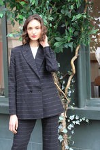 Upload image to gallery, Louise Jacket - Black Saumur Stripe
