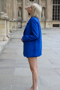 Veste oversize Mathilde - Bleu Royal Limoges