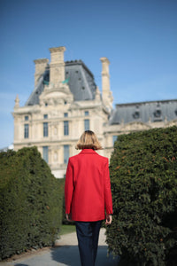 Oversized jacket Mathilde - Red Amour