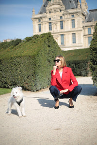 Oversized jacket Mathilde - Red Amour
