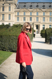 Oversized jacket Mathilde - Red Amour