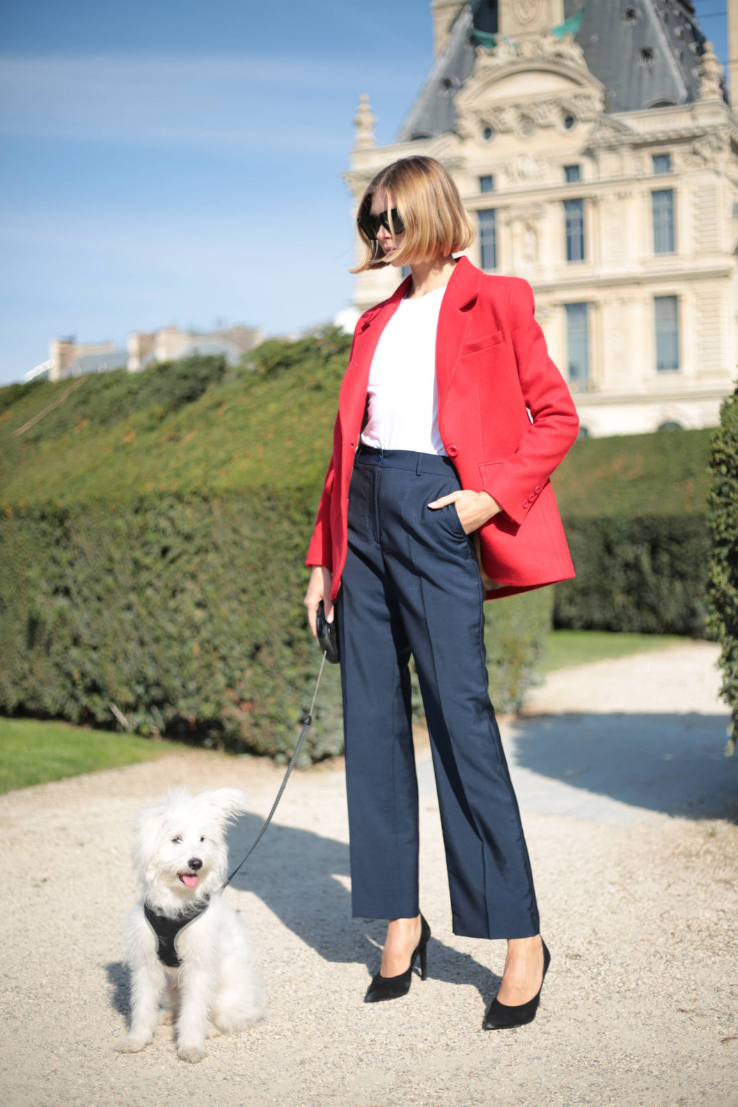 Oversized jacket Mathilde - Red Amour