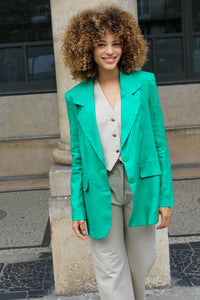 Veste oversize Mathilde - Vert Bercy