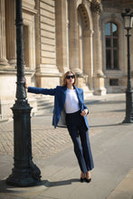Charger l&#39;image dans la galerie, Veste Oversize Mathilde - Bleu Foncé Fontainebleau
