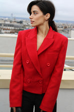 Charger l'image dans la galerie, Veste courte Victoire - Rouge Amour
