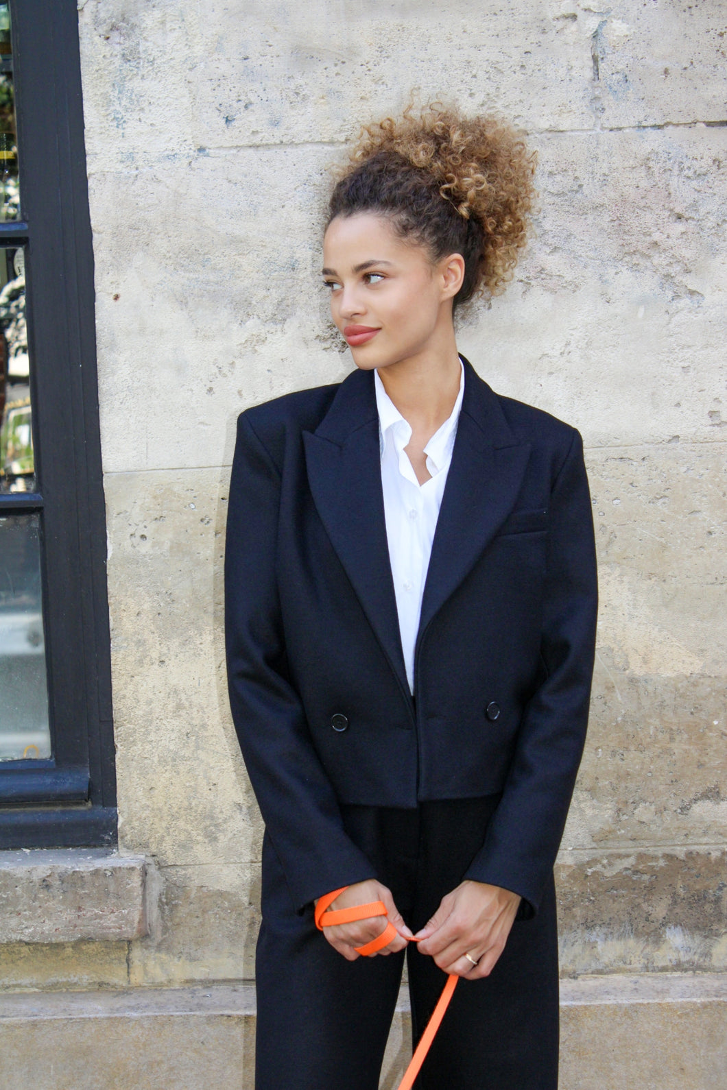Short jacket Victoire - Black Azay-le-Rideau
