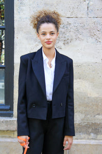 Short jacket Victoire - Black Azay-le-Rideau