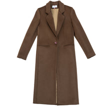 Charger l&#39;image dans la galerie, Manteau Emma en laine - Chocolat Versailles
