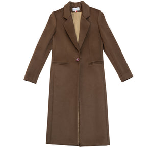 Manteau Emma en laine - Chocolat Versailles