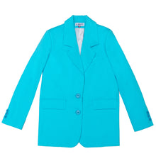 Charger l&#39;image dans la galerie, Veste oversize Mathilde - Turquoise St Tropez
