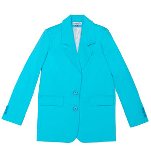 Mathilde oversized jacket - Turquoise St Tropez