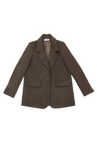 Oversized jacket Mathilde - Olive Grey Provence