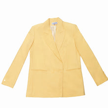 Upload image to gallery, Yellow Louise Double-breasted Jacket Pastel de Nice
