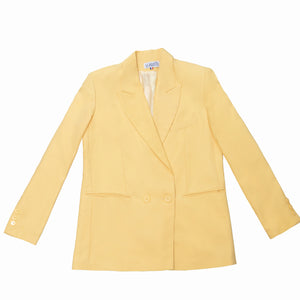 Veste croisée Louise Jaune Pastel de Nice