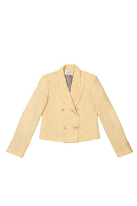 Short jacket Victoire - Pale Yellow Montmartre