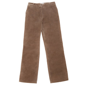 Pantalon en velours beige gris